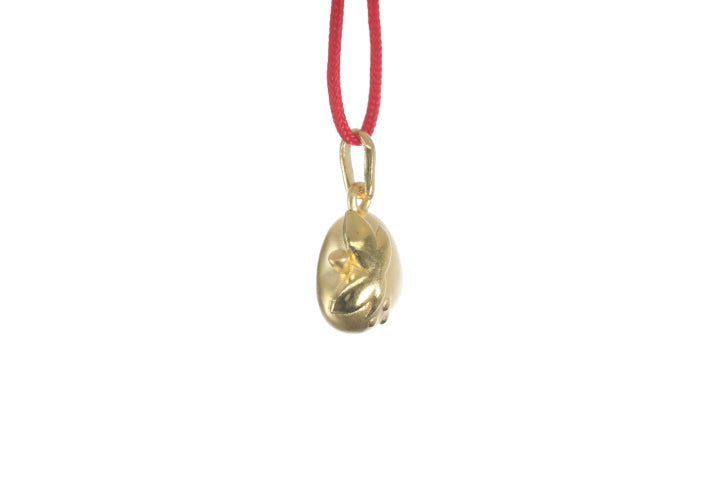 24K Gold Strawberry Pendant