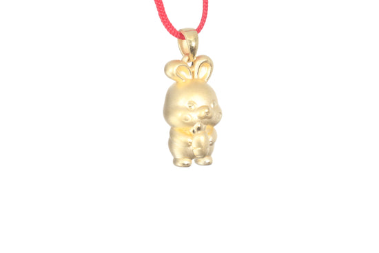 24K Gold Rabbit Pendant