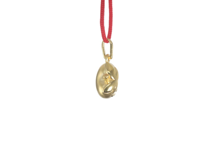 24K Gold Strawberry Pendant