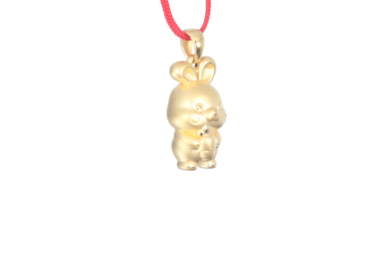 24K Gold Rabbit Pendant