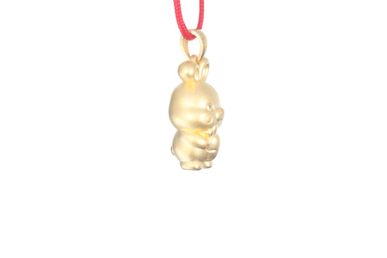 24K Gold Rabbit Pendant