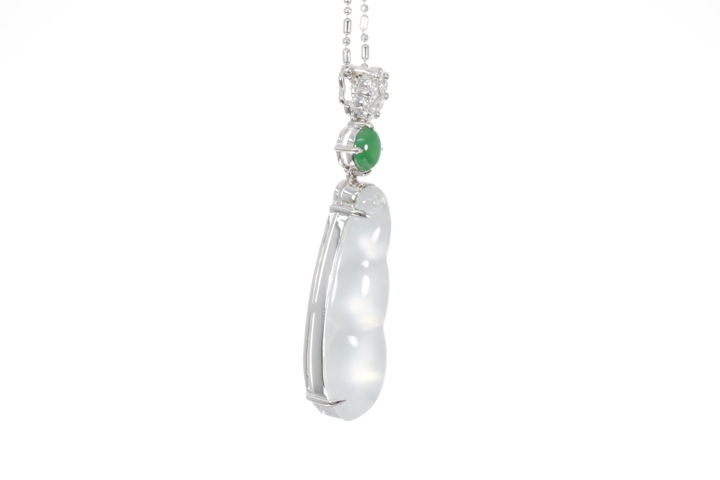 Jadeite Snow Pea Pendant