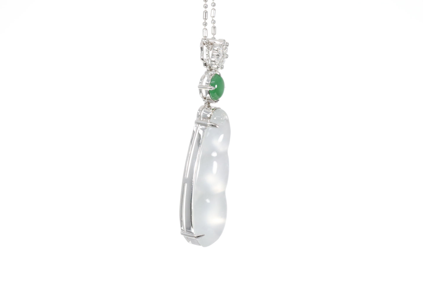 Jadeite Snow Pea Pendant