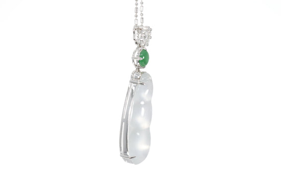 Jadeite Snow Pea Pendant