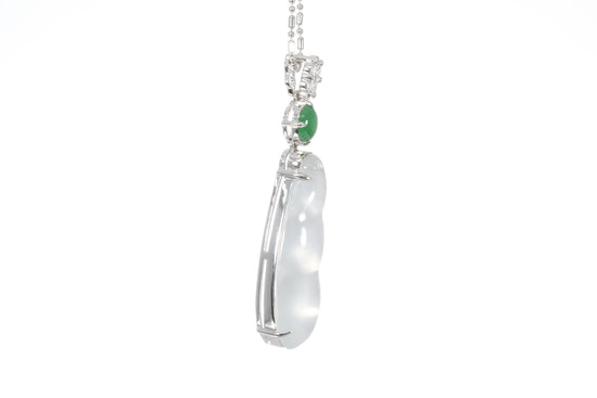 Jadeite Snow Pea Pendant