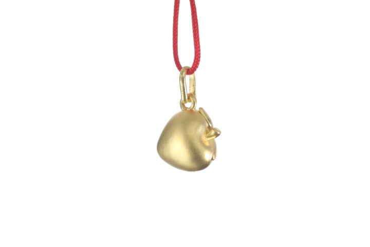 24K Gold Strawberry Pendant