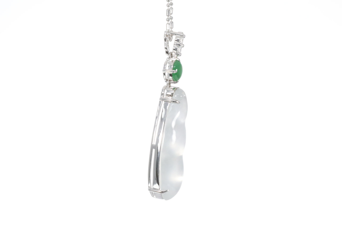 Jadeite Snow Pea Pendant