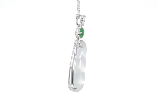 Jadeite Snow Pea Pendant