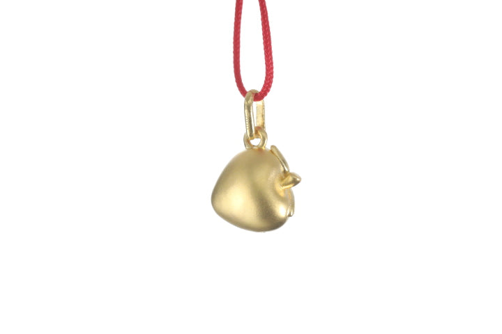 24K Gold Strawberry Pendant