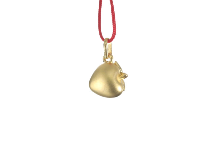 24K Gold Strawberry Pendant