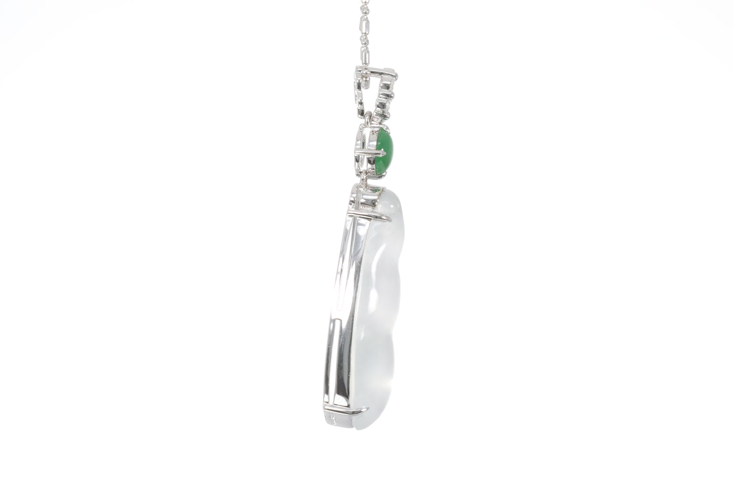 Jadeite Snow Pea Pendant