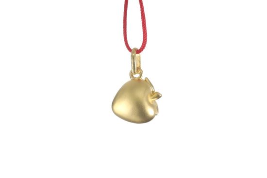 24K Gold Strawberry Pendant