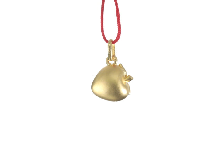 24K Gold Strawberry Pendant