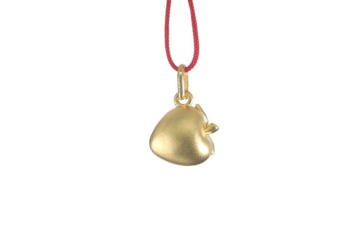 24K Gold Strawberry Pendant