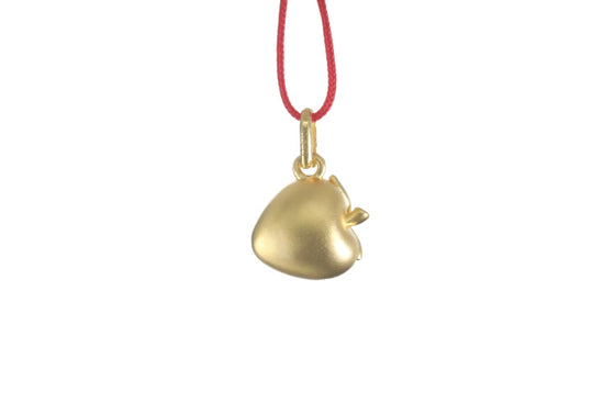 24K Gold Strawberry Pendant