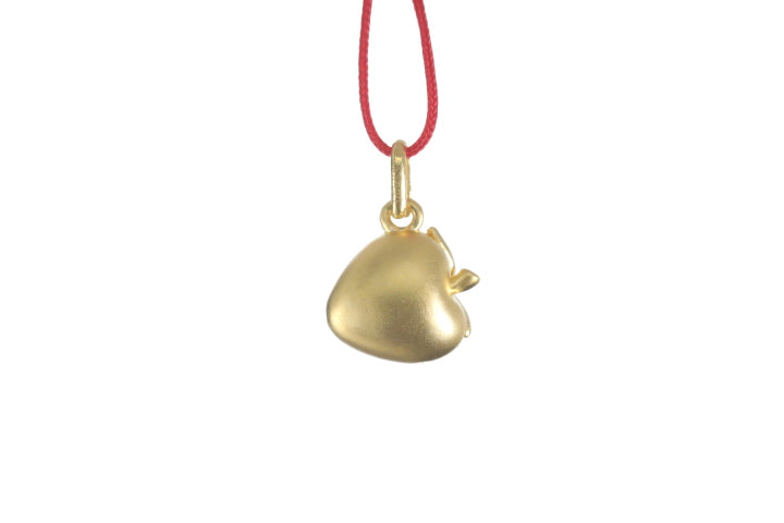 24K Gold Strawberry Pendant