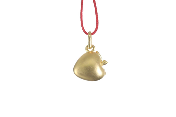 24K Gold Strawberry Pendant