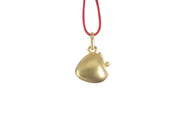 24K Gold Strawberry Pendant