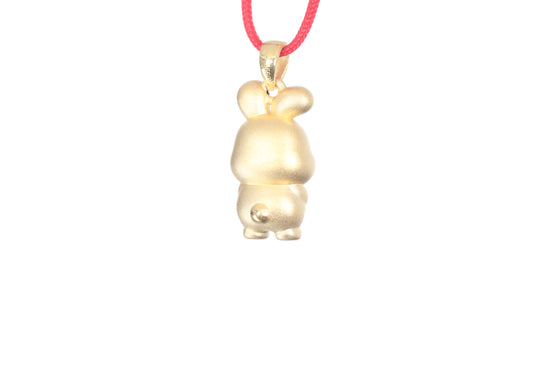 24K Gold Rabbit Pendant