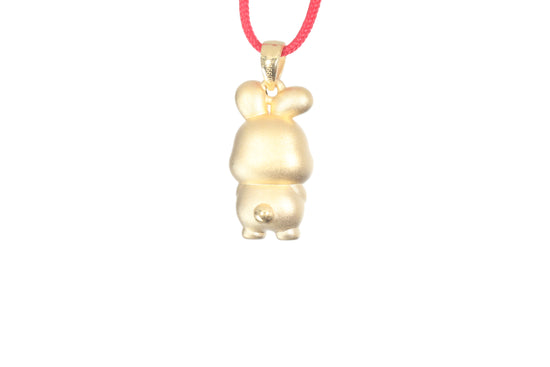 24K Gold Rabbit Pendant