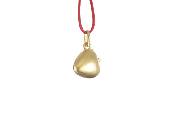 24K Gold Strawberry Pendant