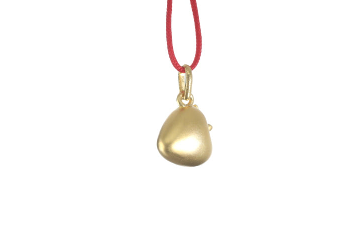 24K Gold Strawberry Pendant