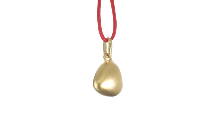 24K Gold Strawberry Pendant