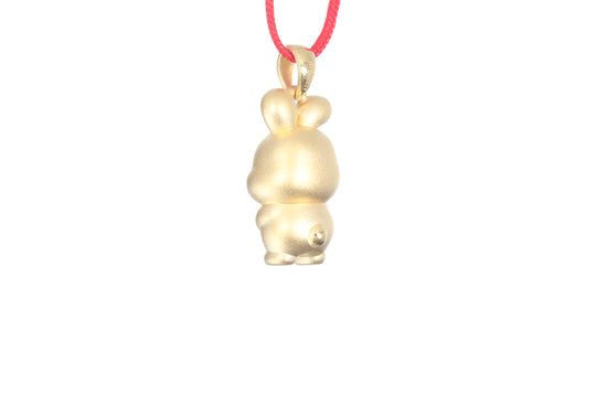 24K Gold Rabbit Pendant