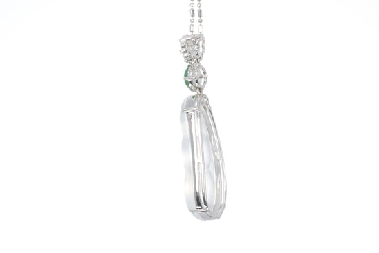 Jadeite Snow Pea Pendant