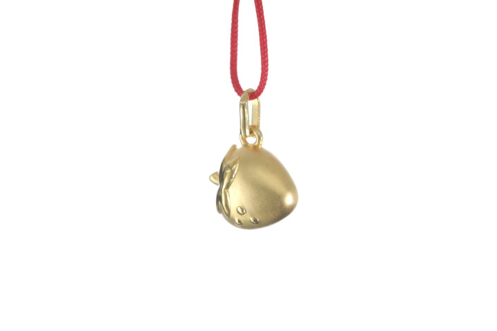 24K Gold Strawberry Pendant