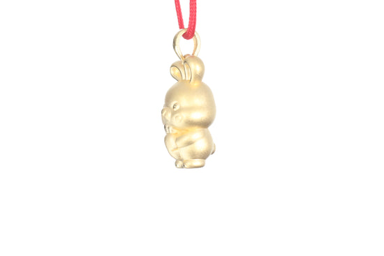 24K Gold Rabbit Pendant