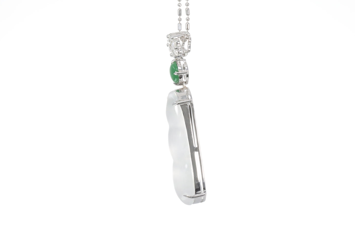 Jadeite Snow Pea Pendant