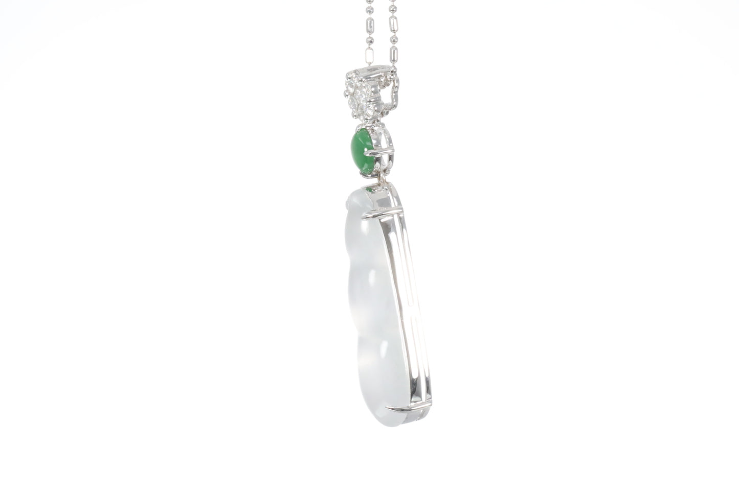 Jadeite Snow Pea Pendant