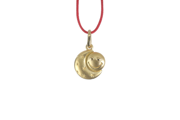 Load image into Gallery viewer, 24K Gold Sun and Moon Pendant
