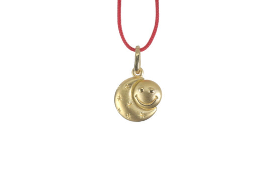 24K Gold Sun and Moon Pendant