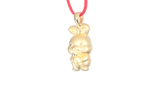 24K Gold Rabbit Pendant