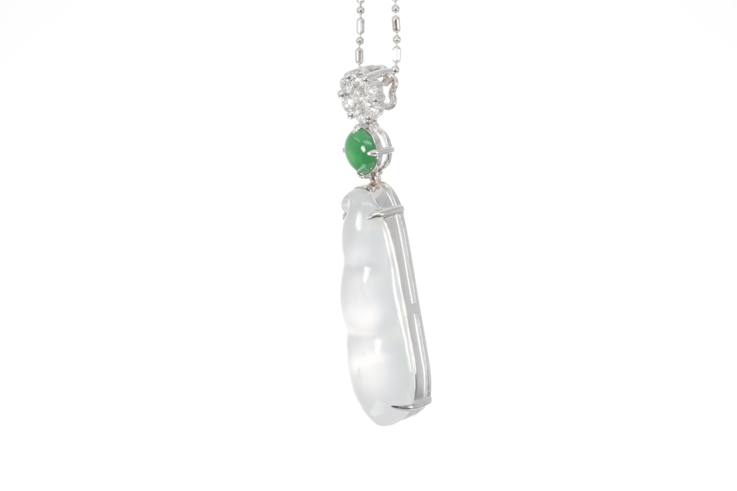 Jadeite Snow Pea Pendant