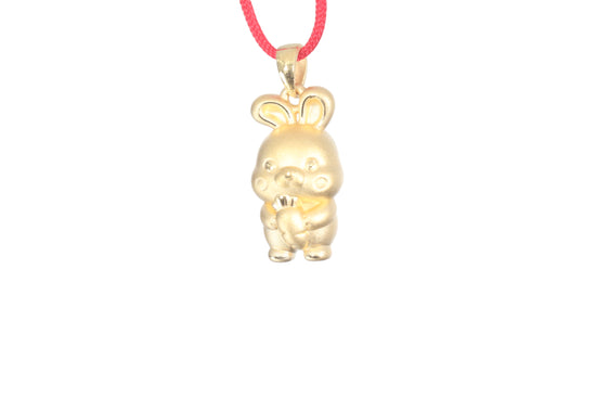 24K Gold Rabbit Pendant