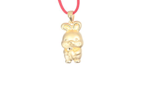 24K Gold Rabbit Pendant