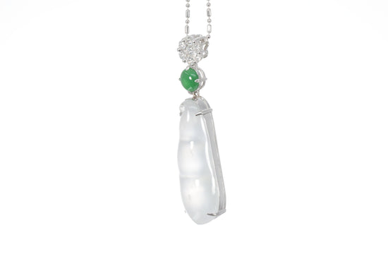 Jadeite Snow Pea Pendant