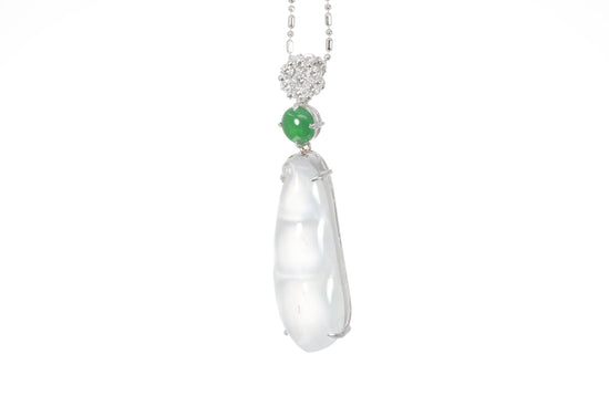 Jadeite Snow Pea Pendant