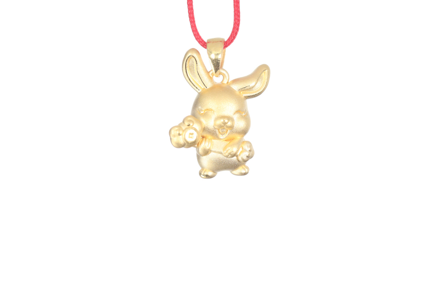 24K Gold Rabbit Pendant