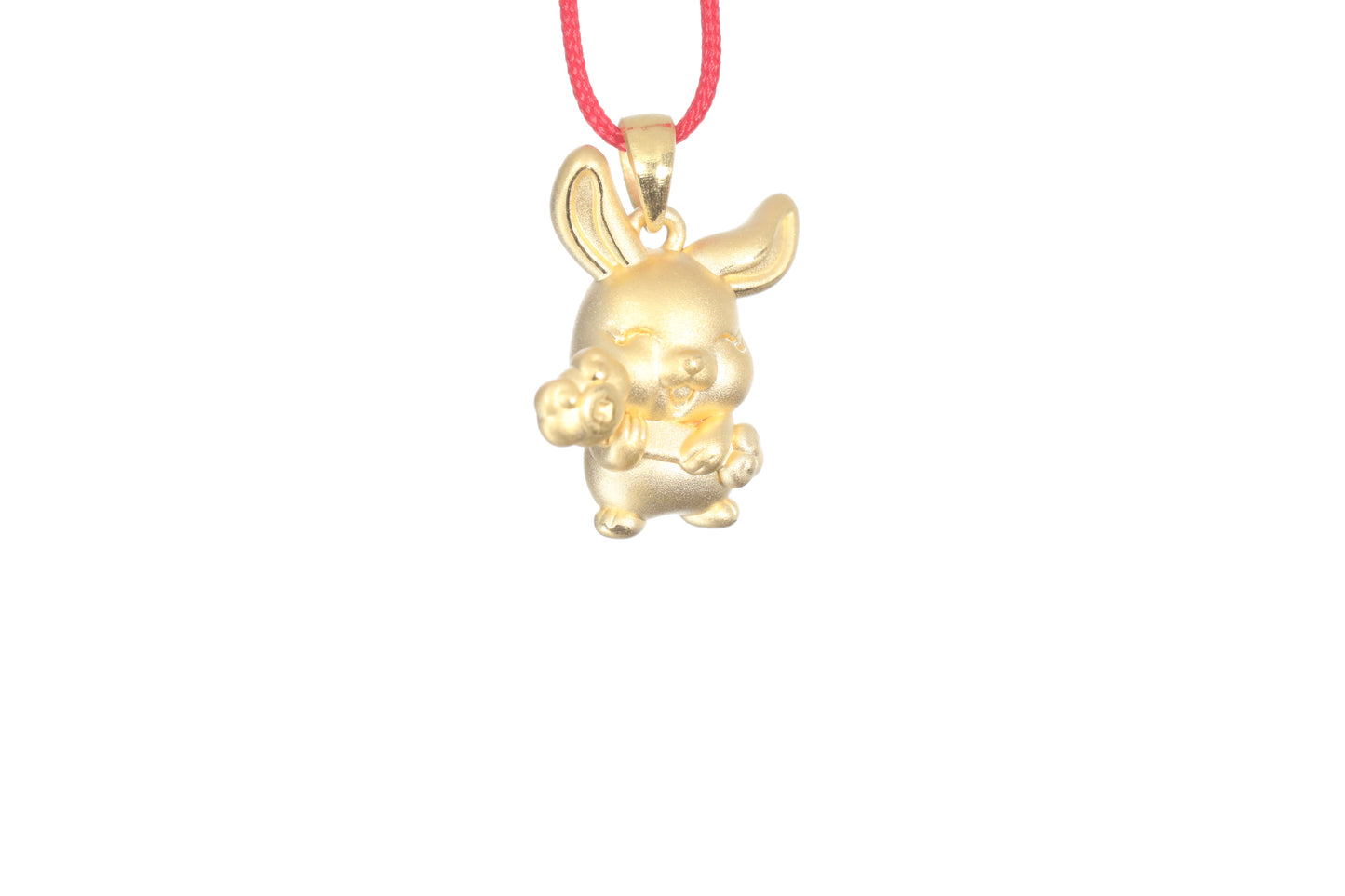 24K Gold Rabbit Pendant