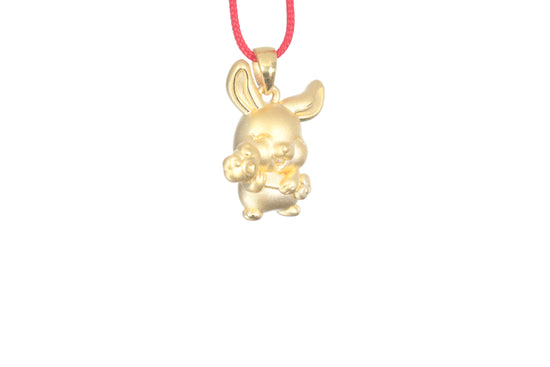 24K Gold Rabbit Pendant