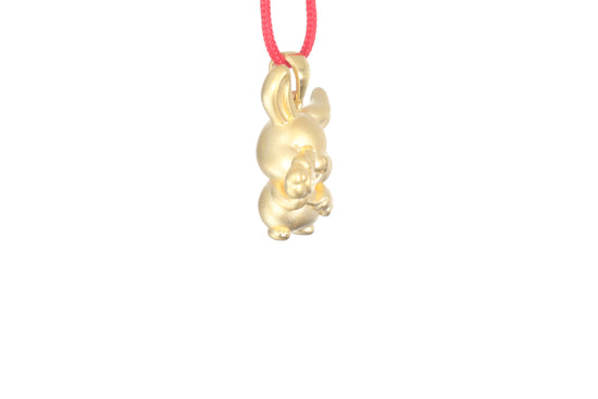 24K Gold Rabbit Pendant