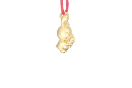 24K Gold Rabbit Pendant