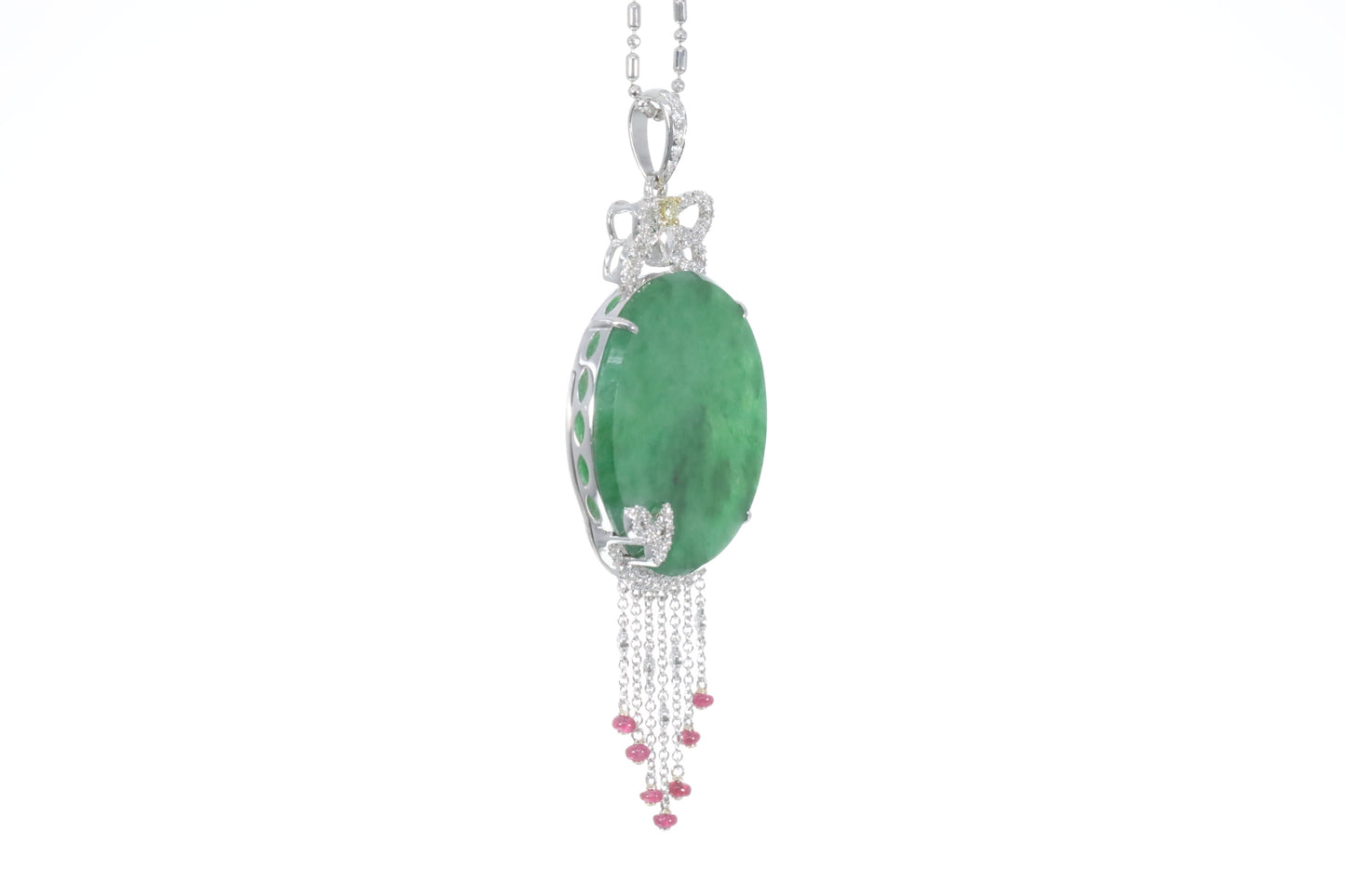 Jadeite and Ruby Pendant