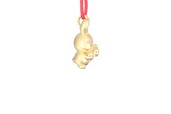 24K Gold Rabbit Pendant