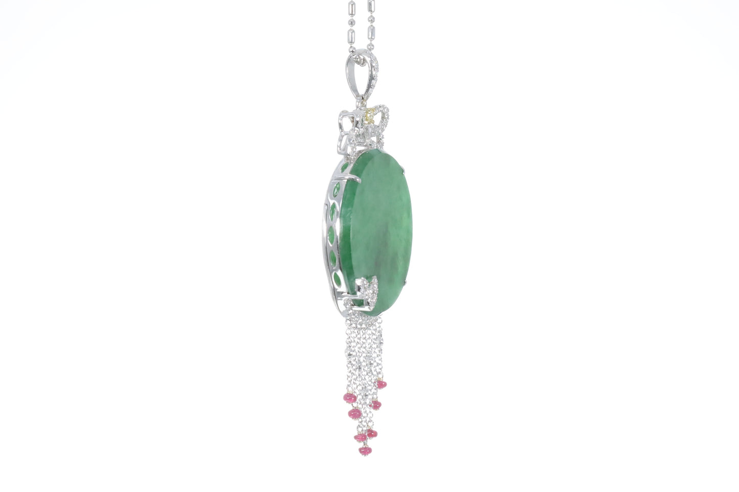 Jadeite and Ruby Pendant