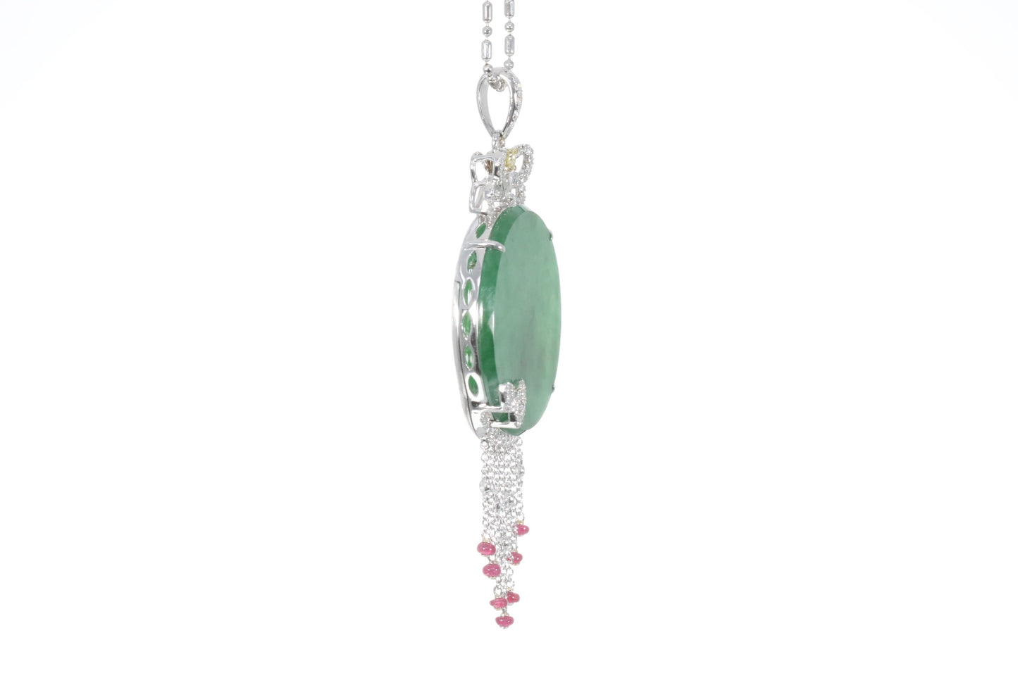 Jadeite and Ruby Pendant